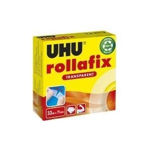 UHU ruban adhésif rollafix, transparent, 19 mm x 33 m - 1 Stück (036265)
