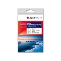 AgfaPhoto - Mikroporöses Fotopapier, satiniert - 100 x 150 mm - 260 g/m2 - 50 Blatt (AP26050A6S)