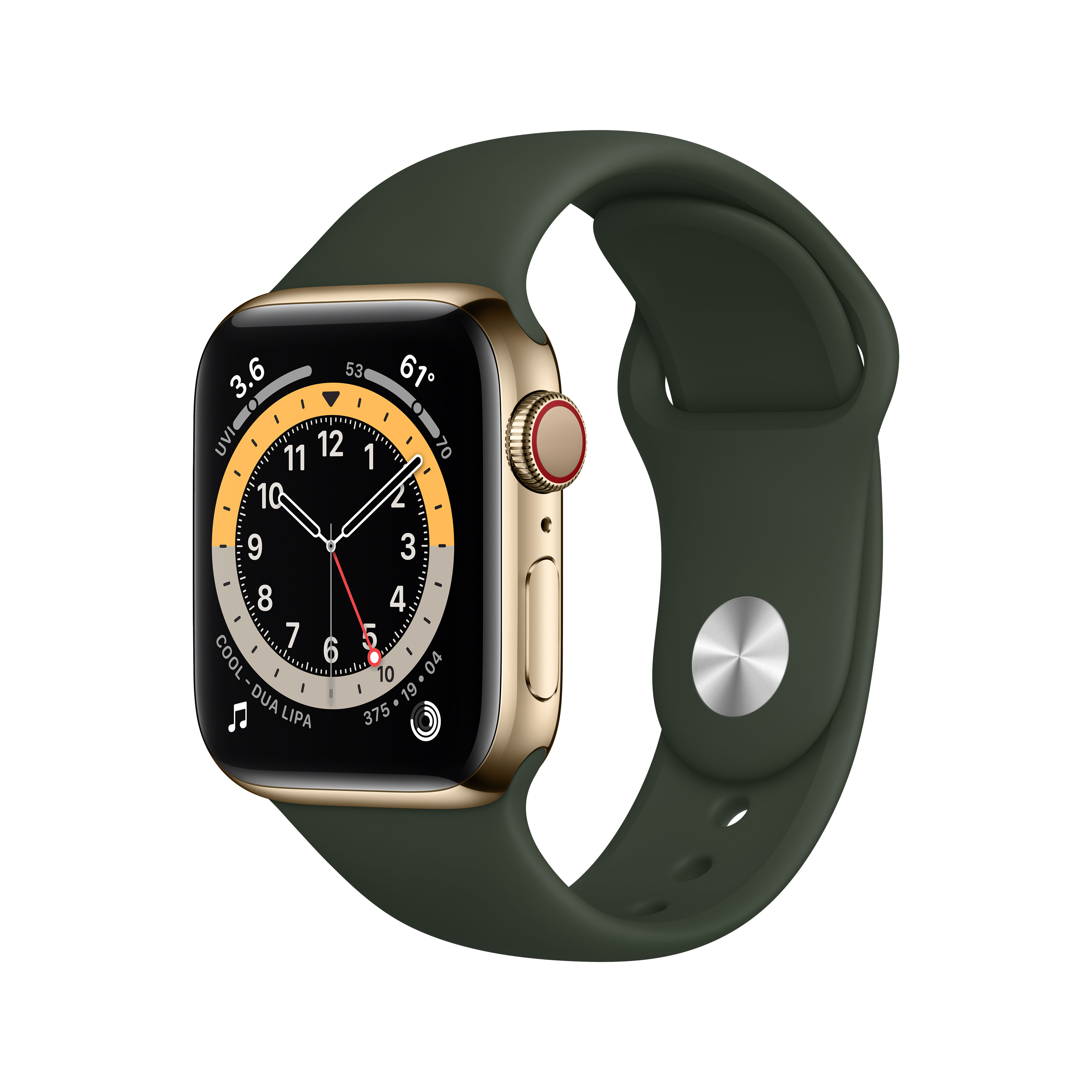 Apple Watch Series 6 Gps Cellular 40 Mm Gold Edelstahl M06v3fd A