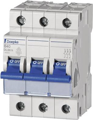 DOEPKE LS-Schalter B25A DLS-6H-B25-3-6-KA 6kA 3-polig 400V B-Charakteristik DLS-6H-B25-3-6-KA (09914115)