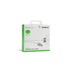 Belkin MIXIT ChargeSync Cable - iPad-/iPhone-/iPod-Lade-/Datenkabel - USB Typ A, 4-polig (M) - Apple Dock-Stecker (M) - 2,0m - weiß - für Apple iPad, iPad 1, 2, iPhone 3G, 3GS, 4, 4S, iPod classic, iPod nano (6G), iPod touch (F8J041CW2M-WHT)