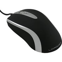 LC Power M709BS - Maus - optisch - verkabelt - USB - Schwarz, Silber (M709BS)