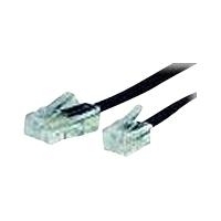 Herweck Helos - Telefonkabel - RJ-45 (4-PIN) (M) - RJ-11 (M) - 10,0m - Schwarz (014168)