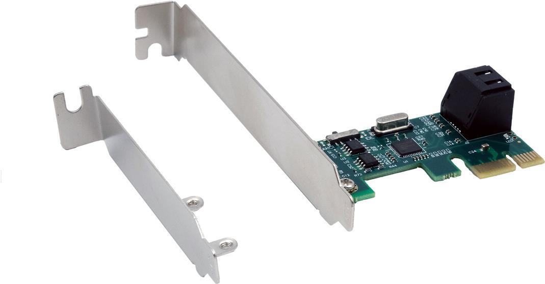 Controller PCIe SATA3 senza RAID con 2 porte interne per HDD/SSD