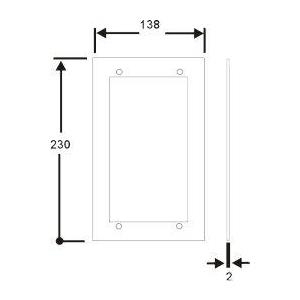 Rocom MXC002 Abdeckrahmen Aluminium für 2 Module (20-1005-2002)