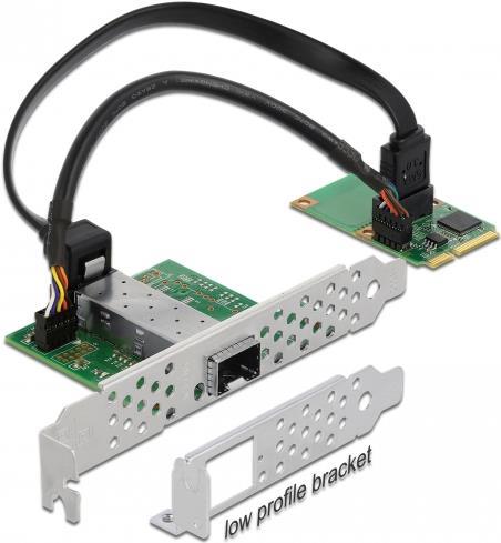 DeLock Mini PCIe I/O PCIe full size 1 x SFP LAN NetvÃ¦rksadapter PCI Express Mini Card 1Gbps