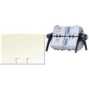DURABLE Visitenkartenkartei VISIFIX flip DUO VEGAS aus Kunststoff, mit 300 Visitenkartenhüllen 104 x 72 mm (2443-01)