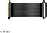 Akasa RISER BLACK X2, Premium PCIe 3.0 x 16 Riser cable,20CM 180Â° PCIe 3.0 x16 Female 180Â° PCIe 3.0 x16 Male (AKASA AK-CB