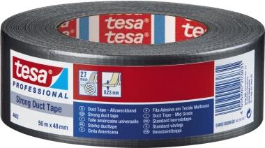 Nastro isolante tesa duct 4662 in tessuto plastificato trasparente 27 mesh 48 mm x 50 m grigio - 04662-00086-02