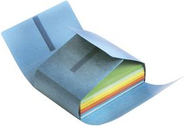 FAST Sammelmappe mit Klettverschluss, blau (4316AX10) - 1 Stück (4316AX10)