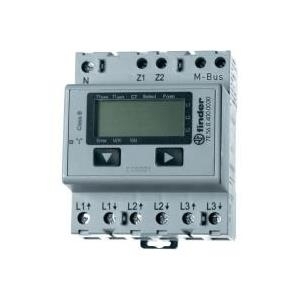 Finder Elektronischer 3-Phasen-Energiezähler Wandleranschluss bis 1500A MID M-Bus (7E.56.8.400.0030)