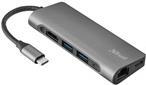 Trust USB 2.0 Adapter [1x HDMI-Buchse, RJ45-Buchse, USB-C Buchse, USB 2.0 Buchse A, SD-Karten-Slot - 1x USB-C Stecker] DALYX 7 (23331)