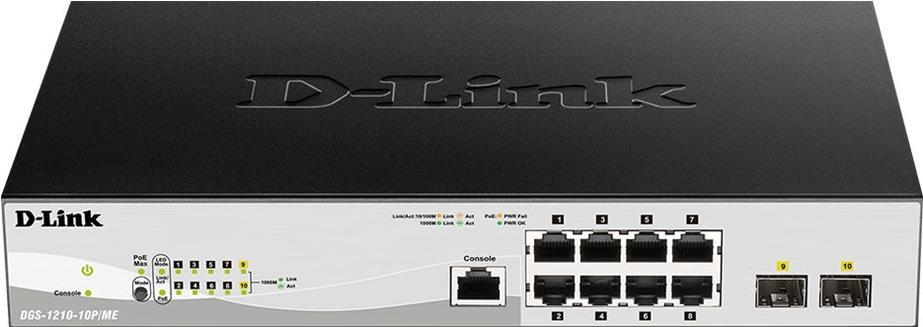 D-LINK PoE Gigabit Smart Managed Switch (DGS-1210-10P/ME/E)