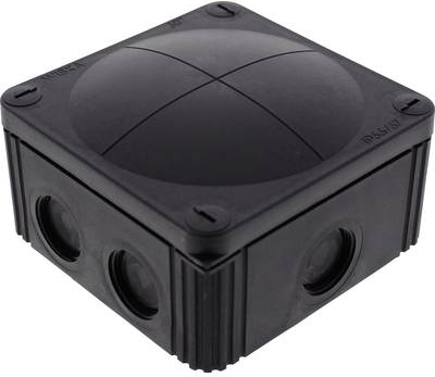 Wiska 10060538 Abzweigkasten (L x B x H) 110 x 110 x 66 mm Schwarz (RAL 9005) IP66/IP67 (10060538)