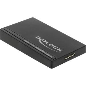 DeLOCK 62581 adattatore grafico USB 3840 x 2160 Pixel Nero (Delock Adapter USB 3.0 auf DisplayPort 1.2 [4K])