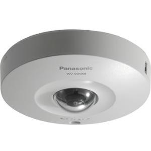 Panasonic i-pro smart hd wv-sw458ma - netzwerk-Überwachungskamera - kuppel - außenbereich - staubdicht/wasserdicht/vandalismusresistent - farbe (tag&nacht) - 3,1 mp - 1920 x 1080 - feste brennweite - audio - 10/100 - h.264 - gleichstrom 12 v / poe (w