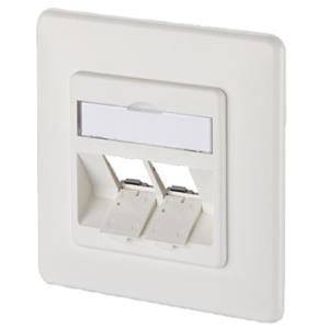 BTR E-DAT modul 8/8(8) UP empty - Anschlussdose, unterputz - Pure White, RAL 9010 - 2 Ports (1309151002-E)