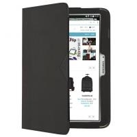Ultron techair - Flip-Hülle für Tablet - Polyester-Twill - Schwarz - für Samsung  Tab 4 (10.1 ) (TAXSGT012)