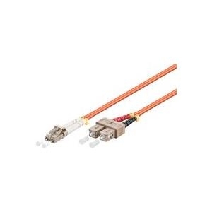 MicroConnect - Netzwerkkabel - LC/PC Multimode (M) bis SC/PC-Multimodus (M) - 0.5 m - Glasfaser - 62,5/125 Mikrometer - OM1