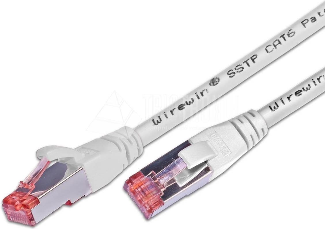 Wirewin KAT6 Patchkabel, S/FTP, LSOH, Lifetime Warranty, weiß RJ45 Patchkabel (PKW-PIMF-KAT6 30.0 WS)