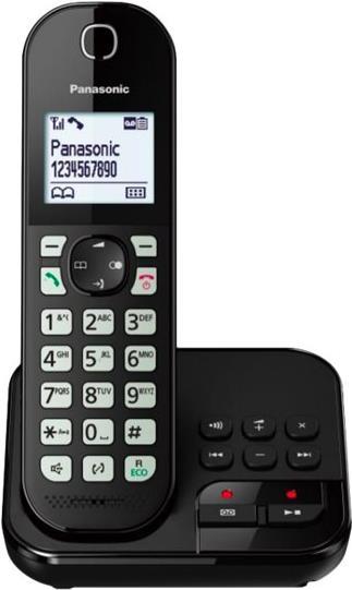 Telefono cordless Panasonic con AB KX-TGC462 Duo - nero