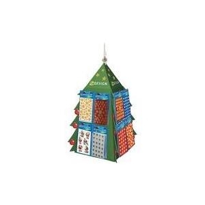 AVERY Zweckform ZDesign Weihnachts-Sticker Baum-Display Weihnachts-Thekendrehständer aus Karton, inkl. 16 flexible (53013)