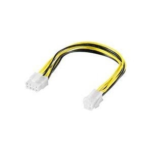 MicroConnect - Stromkabel - Power 8 PIN +12V (M) bis 4 PIN ATX12V (W) - 20 cm