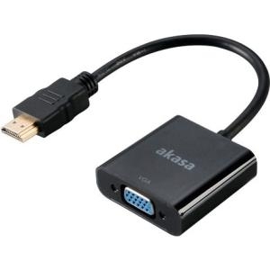 Akasa - Videoanschluß - HDMI / VGA - HDMI (M) bis HD-15 (W) - 20 cm (AK-CBHD15-20BK)