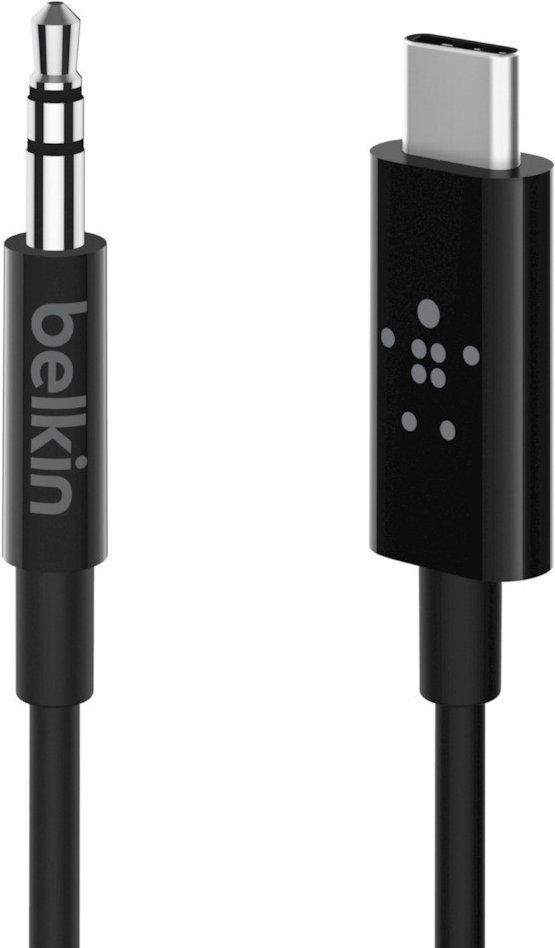 Belkin RockStar 3.5mm Audio Cable with USB-C Connector cavo audio USB C Nero (BELKIN USB-C TO 3.5 MM AUDIO CABLE)