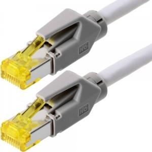 Dätwyler Patchkabel S/FTP, PiMF, Cat 6a, grau, 7,5 m Halogenfrei, mit Hirosesteckern TM31 1200MHz UniNet 7702 (78007)