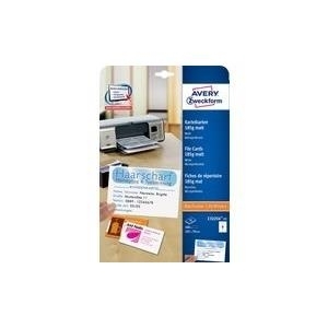 Avery Zweckform C32254-25 - Karteikarte - Matte - 70 x 105 mm - 185 g/m2 - 200 Karte(n) (25 Bogen x 8) (C32254-25/32254)