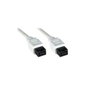 DINIC MAC Style - IEEE 1394-Kabel - 9 PIN FireWire 800 (M) - 9 PIN FireWire 800 (M) - 2,0m (IEEE 1394b) - weiß (FW99-2-W)