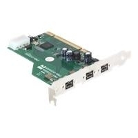 IOI DeLock PCI Card > FireWire B 3 Port (IEEE 1394b) with jackscrew - FireWire-Adapter - PCI - FireWire 800 x 3 (89212)