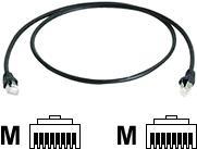 Telegärtner MP8 FS 100 - Patch-Kabel - RJ-45 (M) bis RJ-45 (M) - 5 m - Foiled Unshielded Twisted Pair (F/UTP) - CAT 5e - Schwarz