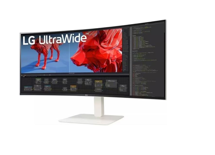 LG UltraWide 38WR85QC-W - LED-Monitor - gebogen - 96.5 cm (38") (37.5" sichtbar) - 3840 x 1600 WQHD+ @ 144 Hz - Nano IPS - 450 cd/m² - 1000:1 - DisplayHDR 600 - 1 ms - 2xHDMI, DisplayPort, USB-C - Lautsprecher [Energieklasse F] (38WR85QC-W.AEU)