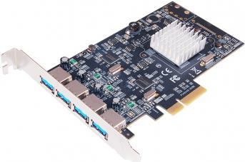 Scheda Express USB 3.1 4 porte A Gen2 PCIe x4.2xASMEDIA ASM3142