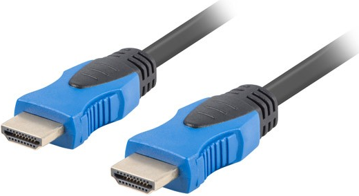 Lanberg CA-HDMI-20CU-0018-BK HDMI-Kabel 1,8 m HDMI Typ A (Standard) Schwarz (CA-HDMI-20CU-0018-BK)