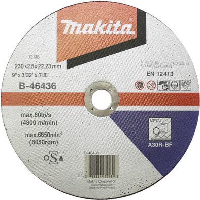 Makita - disco da taglio - per metallo - 230 mm - grana A30R-BF - per Makita DK0052G GA9050R