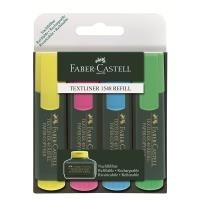 Faber-Castell TEXTLINER 48 - Pink - Blau - Grün - Gelb - Mehrfarben - Schwarz - Kunststoff - Polypropylen - Tinte auf Wasserbasis - Papier (154804)