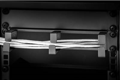 Renkforce RF-3429154 25,40cm (10)  Netzwerkschrank-Kabelführung 1 HE Schwarz (RF-3429154)