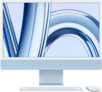 Apple iMac Apple M M3 59,7 cm (23.5") 4480 x 2520 Pixel All-in-One-PC 16 GB 1 TB SSD macOS Sonoma Wi-Fi 6E (802.11ax) Blau (Z19L-GR05)