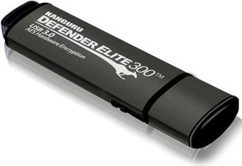 Kanguru Defender Elite300 - Chiavetta USB da 128GB USB Type-A 3.2 Gen 1 (3.1 Gen 1) Nero - Grigio (KDFE300-128G)