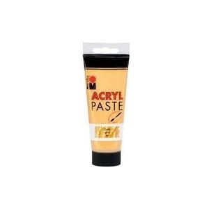 Marabu Acrylpaste, gold, 100 ml auf Wasserbasis, wetterfest, lichtbeständig, cremige Paste, - 1 Stück (120250084)