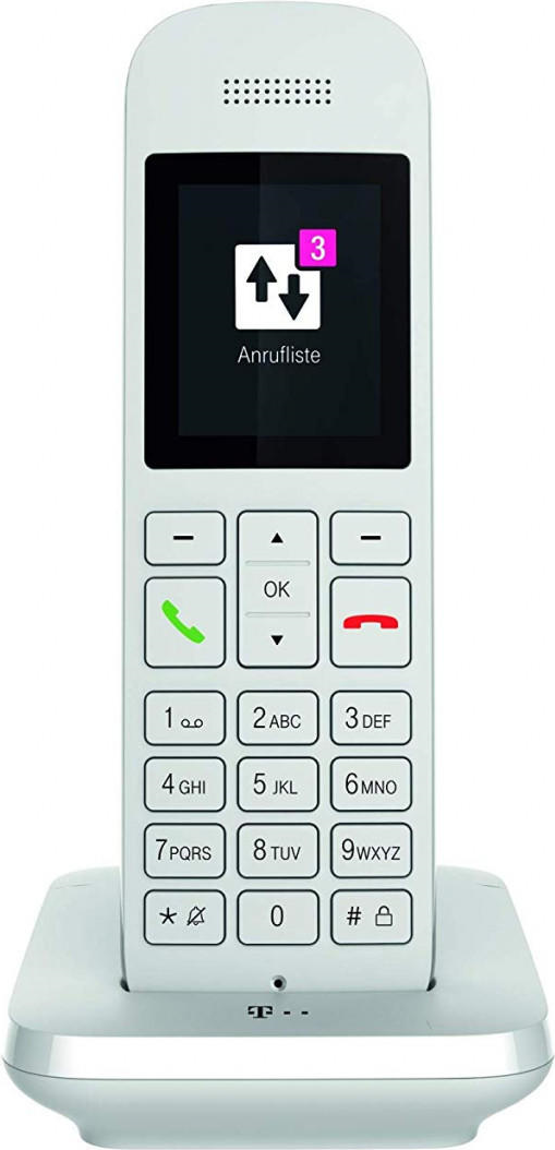 Deutsche Telekom Sinus 12 - Schnurlostelefon mit Rufnummernanzeige - DECT - weiß (40844149)