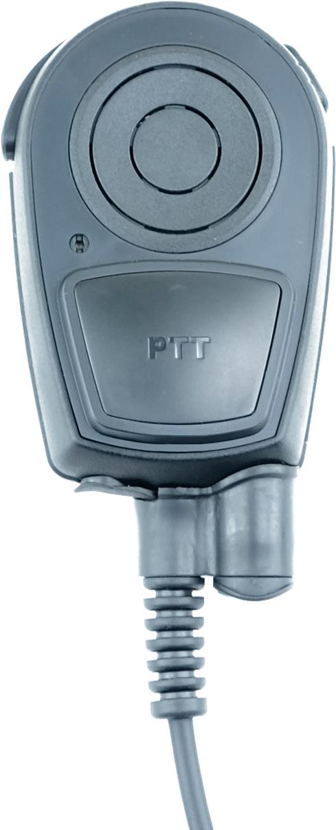 Imtradex Aurelis-Nexus PTT Lautsprecher-Mikrofon, IP54, mit großer Front-PTT, Nexusbuchse, für SRH inkl. Notruftaster, seitl. PTT-Taste, 3-stufige Lautstärkeregelung, Notruftaste, Standard 3,5 mm Buchse für Ohrhörer, 360°-drehbarer Clip, Nexus-Buchse