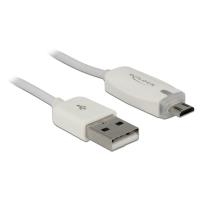 Dati DELOCK e cavo di ricarica USB 2.0-A Plug Connettore Micro USB-B con LED 1M