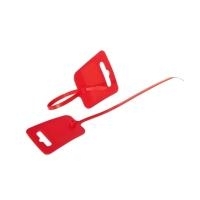 Kabelbinder, Euroloch und Beschriftungsfeld, RAL 3020, VE 100 Stück, rot, 4,8 x 250mm, Good Connections® (KAB-250BFR)