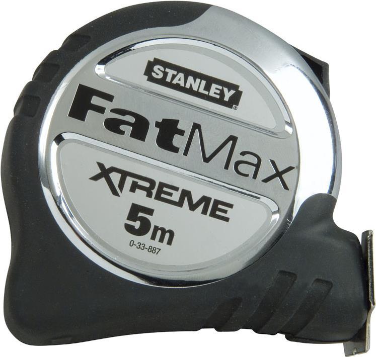 STANLEY Bandmaß FatMax L.10m verchr. Gehäuse schlagfest und pol. gummmiert Stanley (0-33-897)