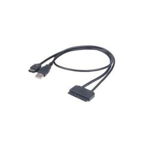 Akasa Flexstor eSATA USB cavo SATA 0,4 m Nero (Akasa Flexstor eSATA Cable for 2.5 inch SATA HDD SSD)