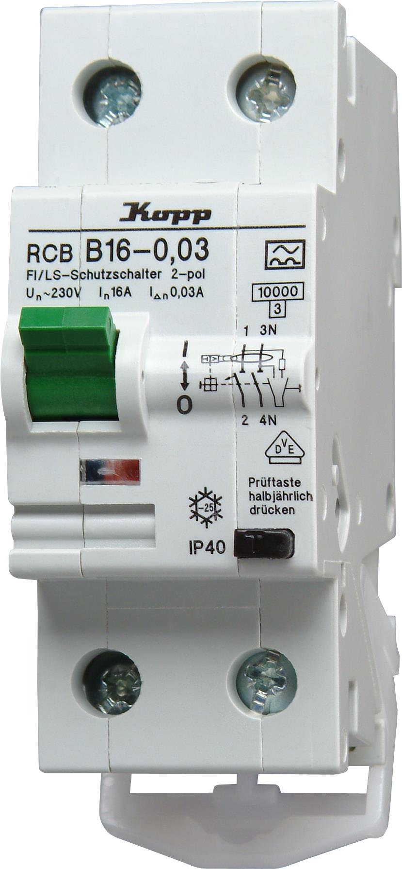Kopp Sicherungen1. Eingangsspannung: 230 - 400 V, Nennstrom: 20 A, AC Eingangsfrequenz: 50 - 60 Hz. Schutzschaltertyp: Residual-current device, Typ: B-type, Schaltleistung: 250 A. Tiefe: 70 mm (742015010)